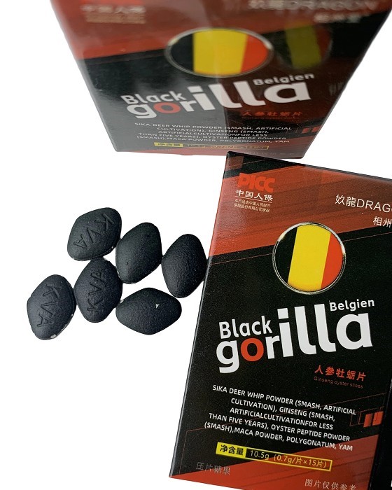 (image for) Black Gorilla Belgien- Ginseng Oyster Tablets