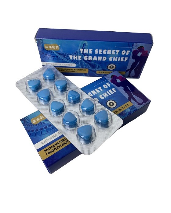 The secret of the grand chief(blue boxes)-Huangjing Maca Cordyceps Tablets